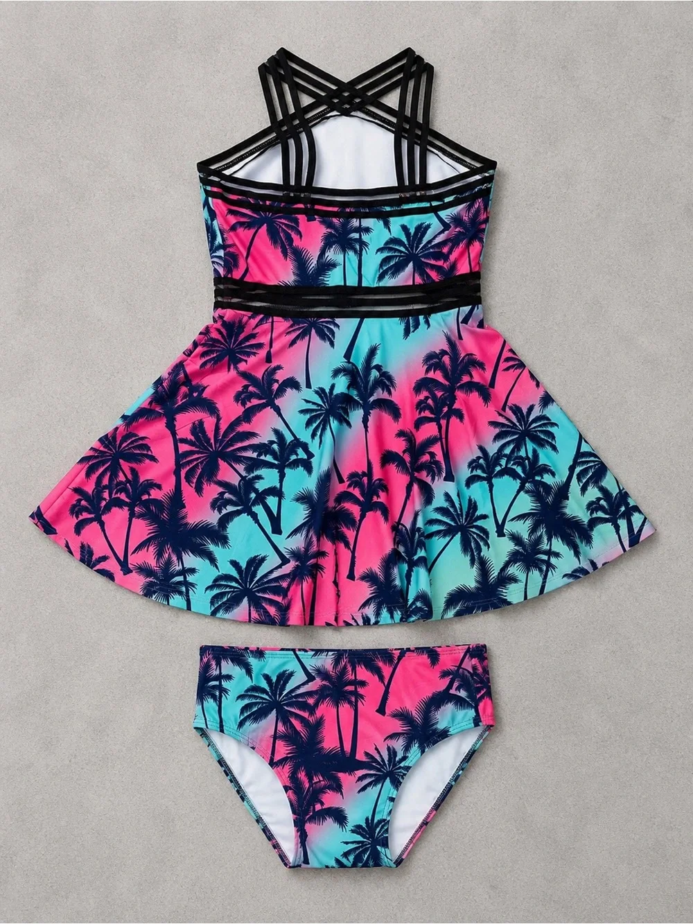 ADUKIDE Girls Two Piece Tankini Swimsuit - Size 12T Bikini Set